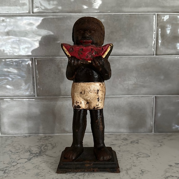 Other - Vintage Americana Boy with Watermelon Dime Bank